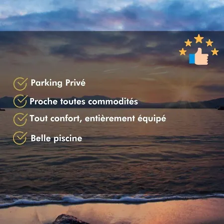 4 P, Sea View, Terraces, Swimming Pool, A/c Апартаменты